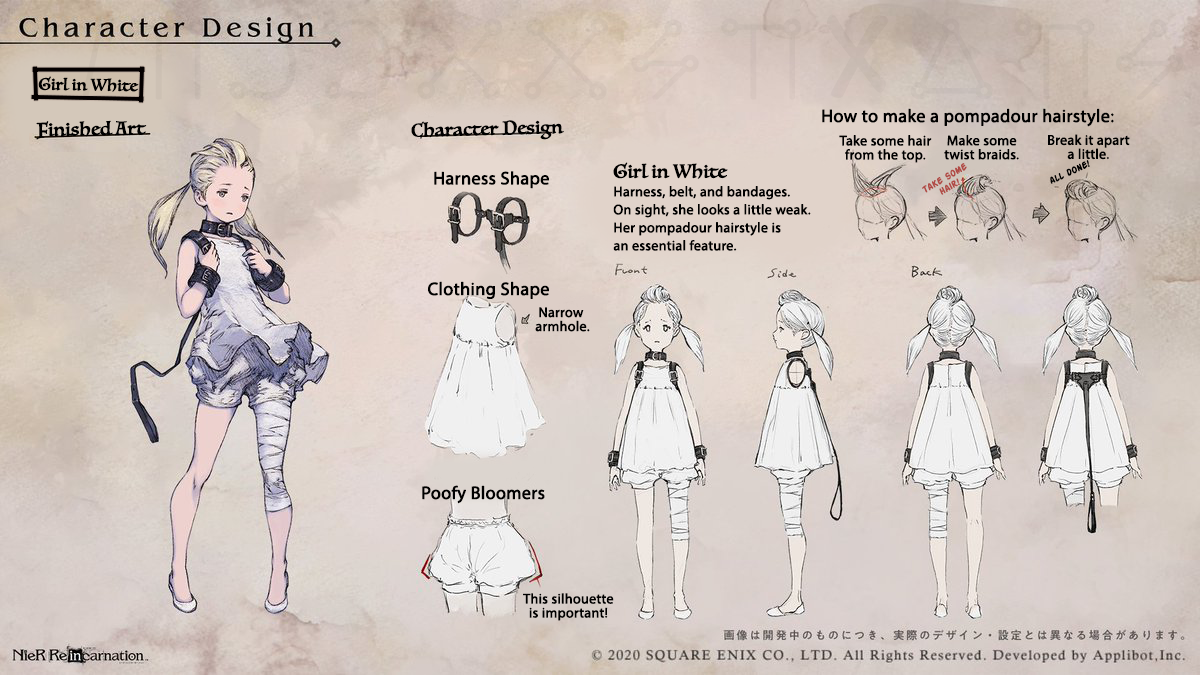 NieR reincarnation-Zero  Nier characters, Character design, Drakengard 3