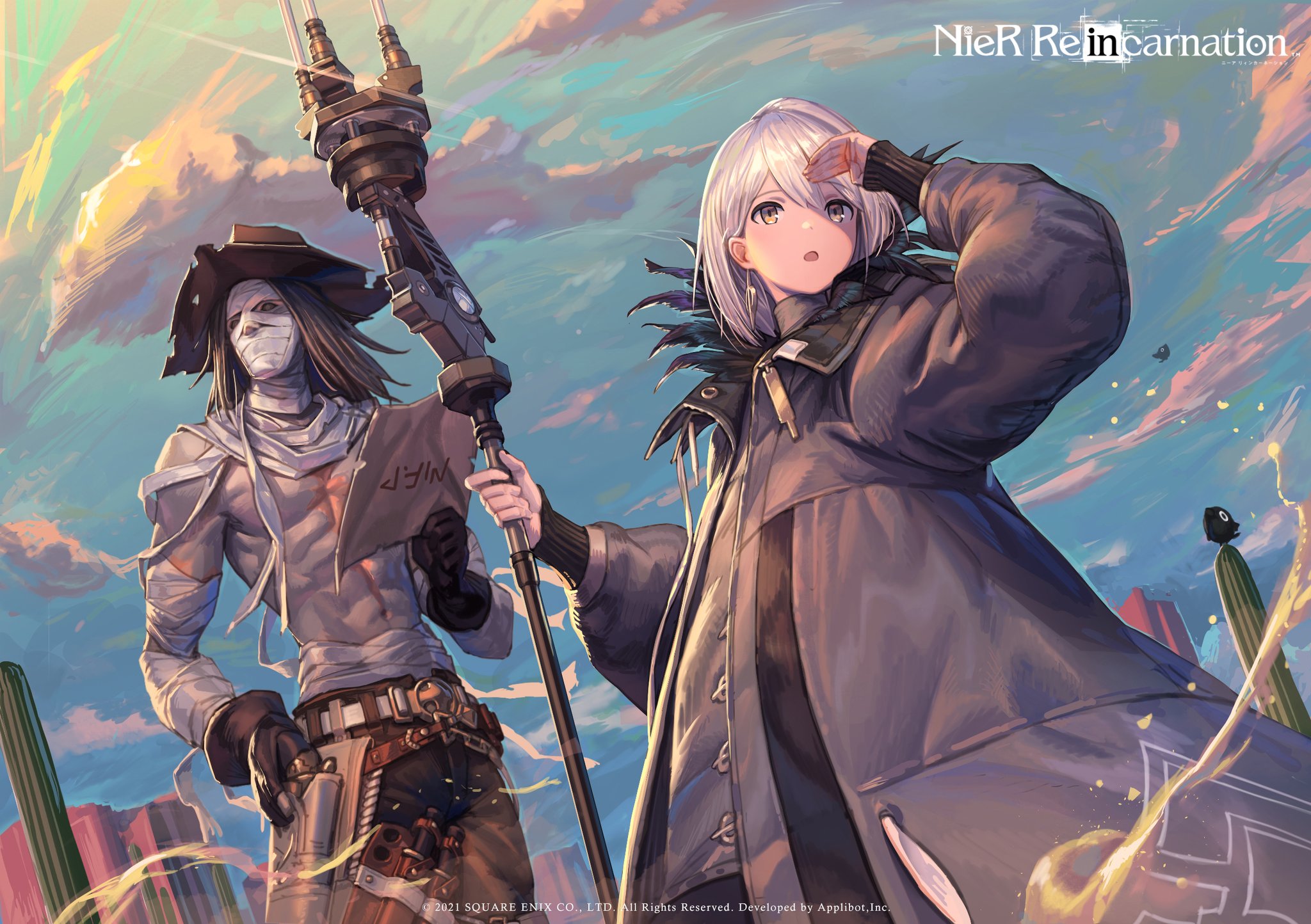 Here is another beautiful official artwork of NieR Reincarnation released  on Twitter. : r/nier